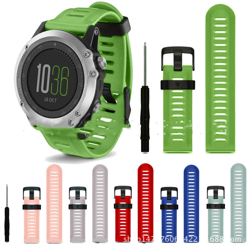 Sports Silicone Watch Band Soft, Durable & Comfortable Replacement Strap for All Watches