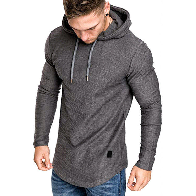 Men’s Slim Fit Hoodie Sweatshirt Casual Long Sleeve Gym Top Cotton Blend Pullover for All Seasons