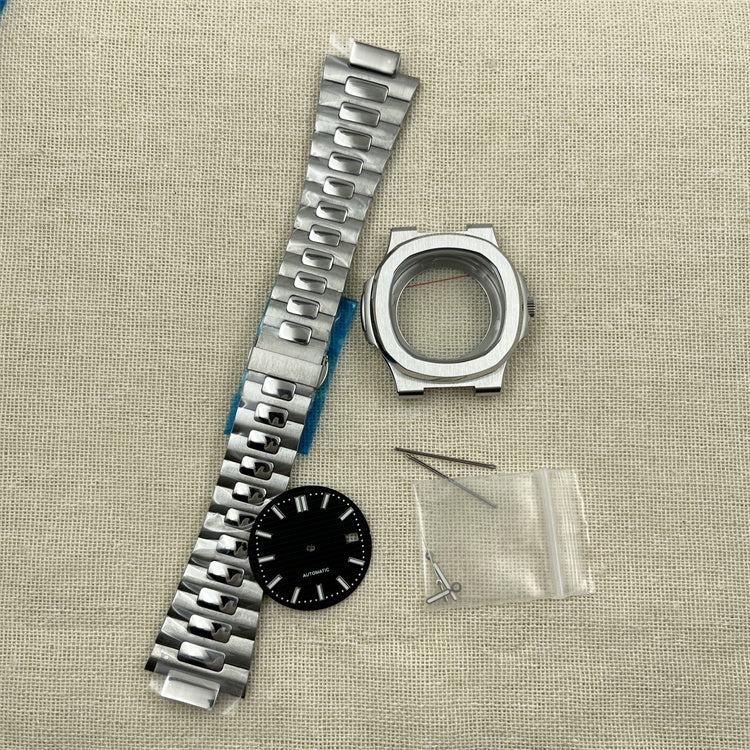 Watch Assembly Accessories Dial Finger Precision Steel NH35 Watch Case Kit with Crown & Pointer