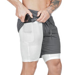 Men’s Pocket Compression Shorts  Quick Dry, Breathable, Moisture-Wicking Sports Base Layer for Training & Gym