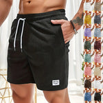 Men’s Corduroy Shorts Lace-Up Drawstring Summer Pants Casual Straight Fit Sports Shorts for Men