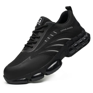 Popcorn Sole Protective Safety Shoes – Anti-Smash, Anti-Puncture Steel Toe Work Footwear for Men