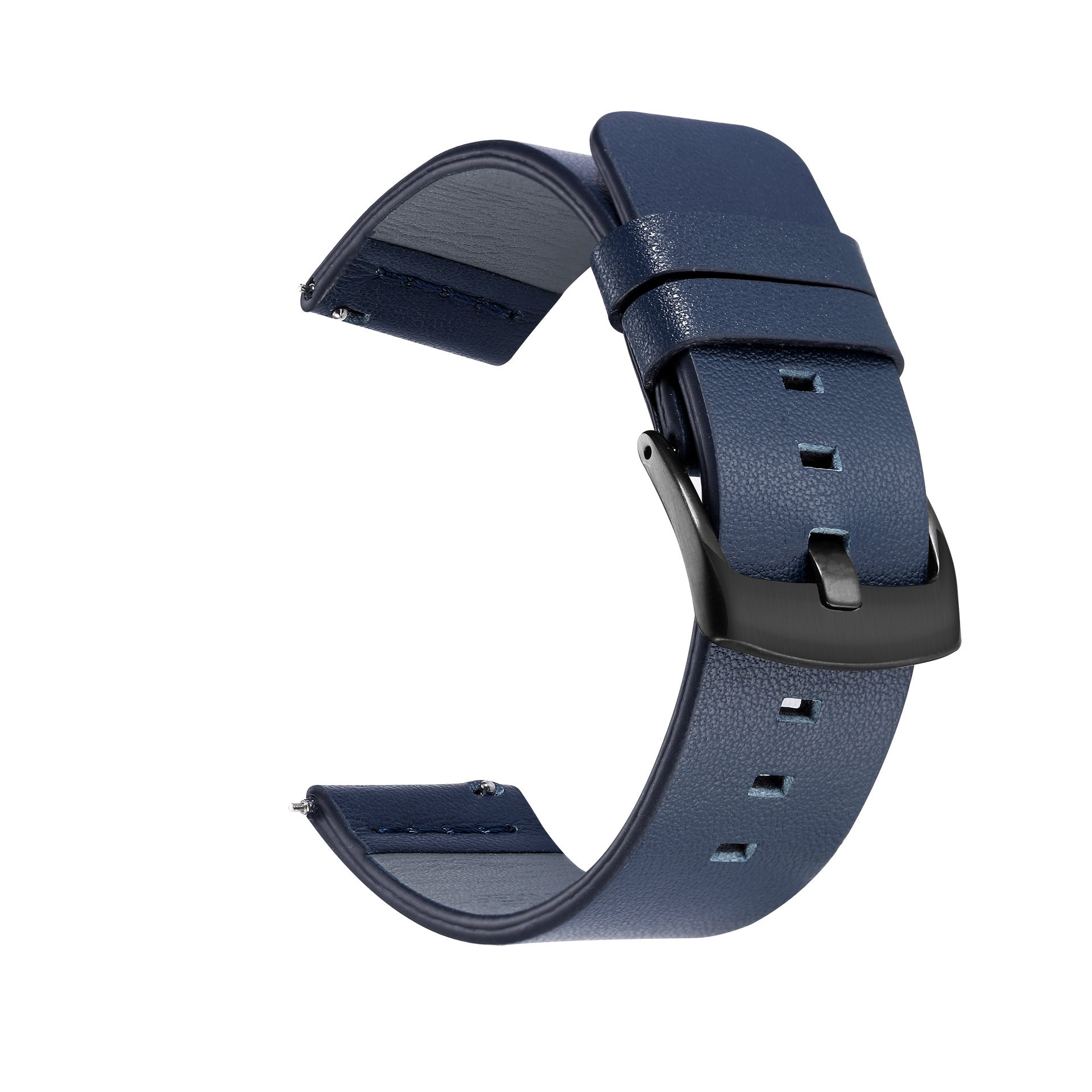 Genuine Leather Universal Watch Strap (18mm-24mm) - Brown, Black, Blue & Orange