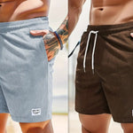 Men’s Corduroy Shorts Lace-Up Drawstring Summer Pants Casual Straight Fit Sports Shorts for Men