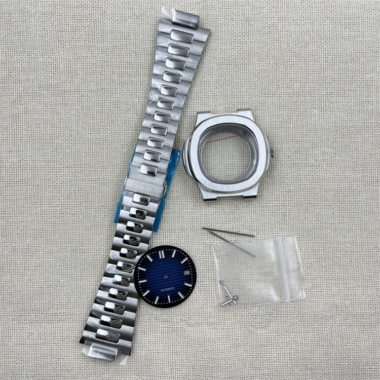 Watch Assembly Accessories Dial Finger Precision Steel NH35 Watch Case Kit with Crown & Pointer