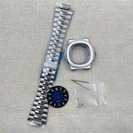 Watch Assembly Accessories Dial Finger Precision Steel NH35 Watch Case Kit with Crown & Pointer