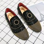 Men’s Casual Business Leather Shoes Classic Round Toe PU Dress Shoes Comfortable Formal Footwear for Office & Daily Wear