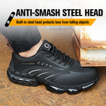 Popcorn Sole Protective Safety Shoes – Anti-Smash, Anti-Puncture Steel Toe Work Footwear for Men