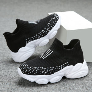Girls’ Soft Casual Shoes – Lightweight Flying Weave Footwear for Everyday Comfort | All Seasons