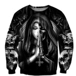 Halloween Skull Anime 3D Sweatshirt – Men’s & Women’s Hooded Pullover, Casual Streetwear Hoodie for Halloween