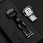 Stainless Steel Folding Watchband Buckle 20mm Watch Strap Clasp Replacement Accessory