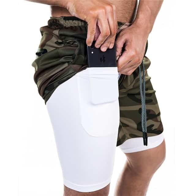 Men’s Pocket Compression Shorts  Quick Dry, Breathable, Moisture-Wicking Sports Base Layer for Training & Gym