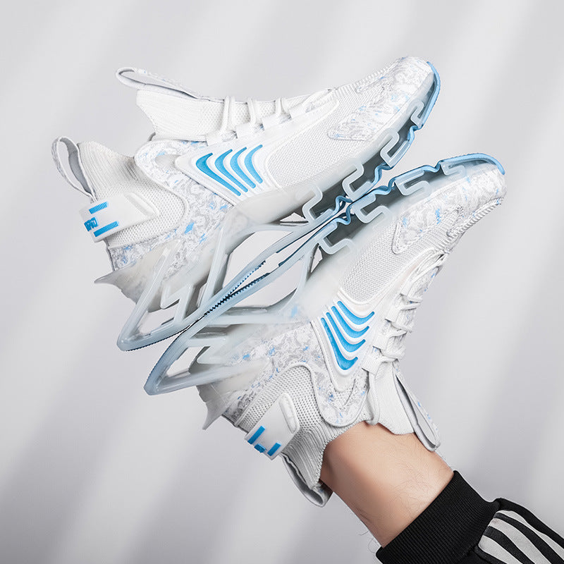 Cool Men’s Running Sneakers Breathable Mesh Sports Shoes | Anti-Skid Fashion Walking Footwear