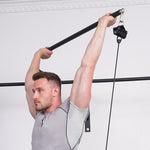 Gym Equipment Handle with Bearing Ring | Steel Pilates Stick Bar | Fitness Training Handle for Home Workout & Resistance Bands