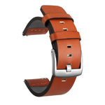 Genuine Leather Universal Watch Strap (18mm-24mm) - Brown, Black, Blue & Orange