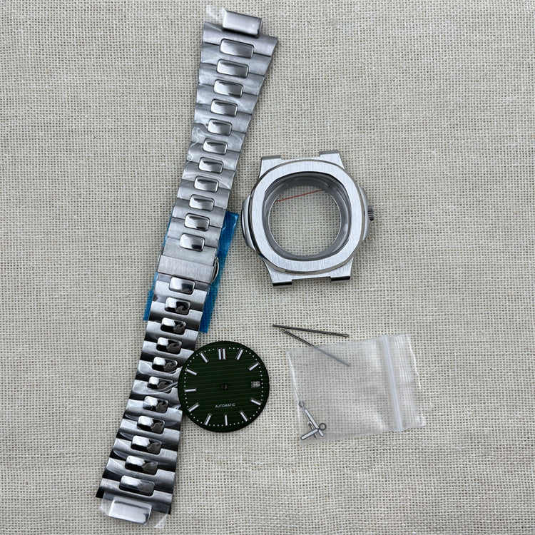 Watch Assembly Accessories Dial Finger Precision Steel NH35 Watch Case Kit with Crown & Pointer