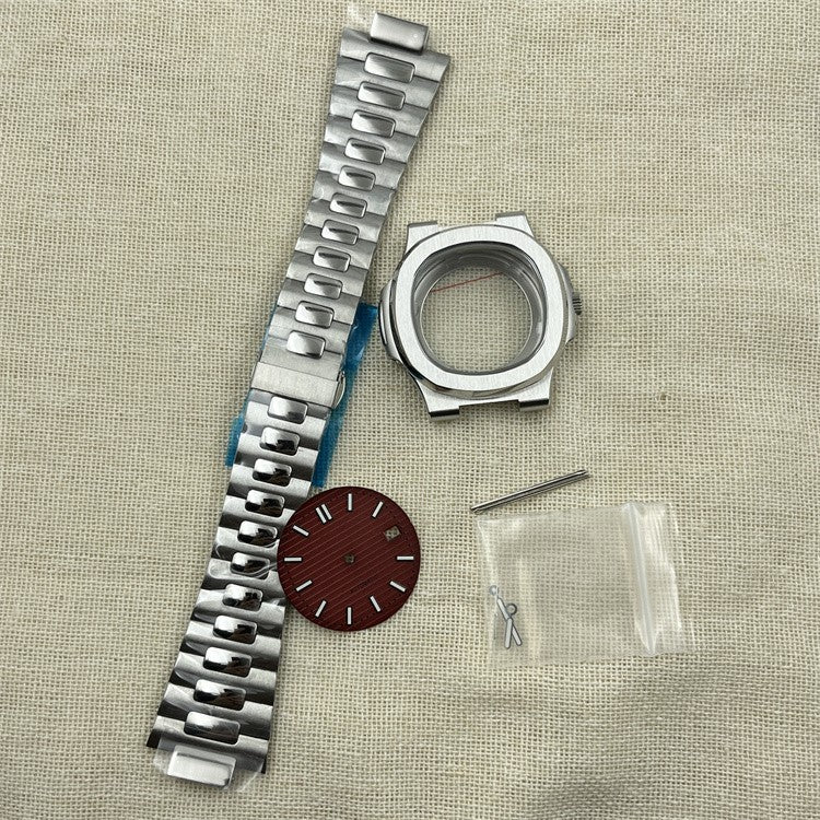 Watch Assembly Accessories Dial Finger Precision Steel NH35 Watch Case Kit with Crown & Pointer