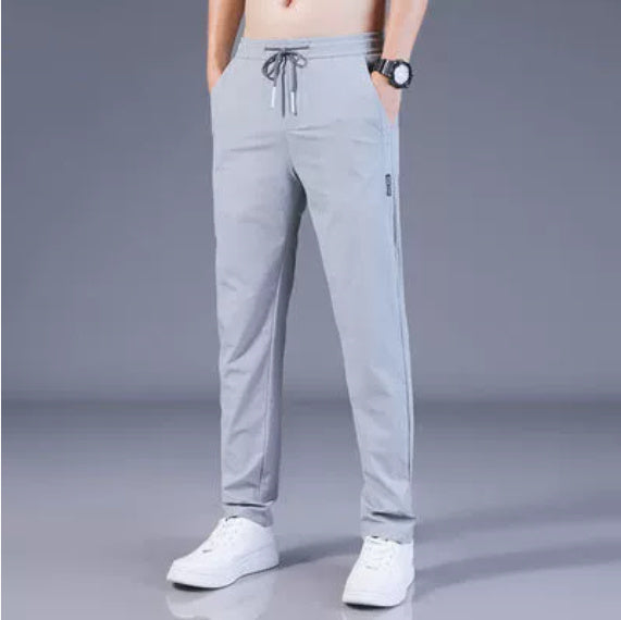 Men’s Drawstring Casual Pants  Korean Style Loose Straight Sweatpants Lightweight Summer Trousers Relaxed Fit Men’s Joggers