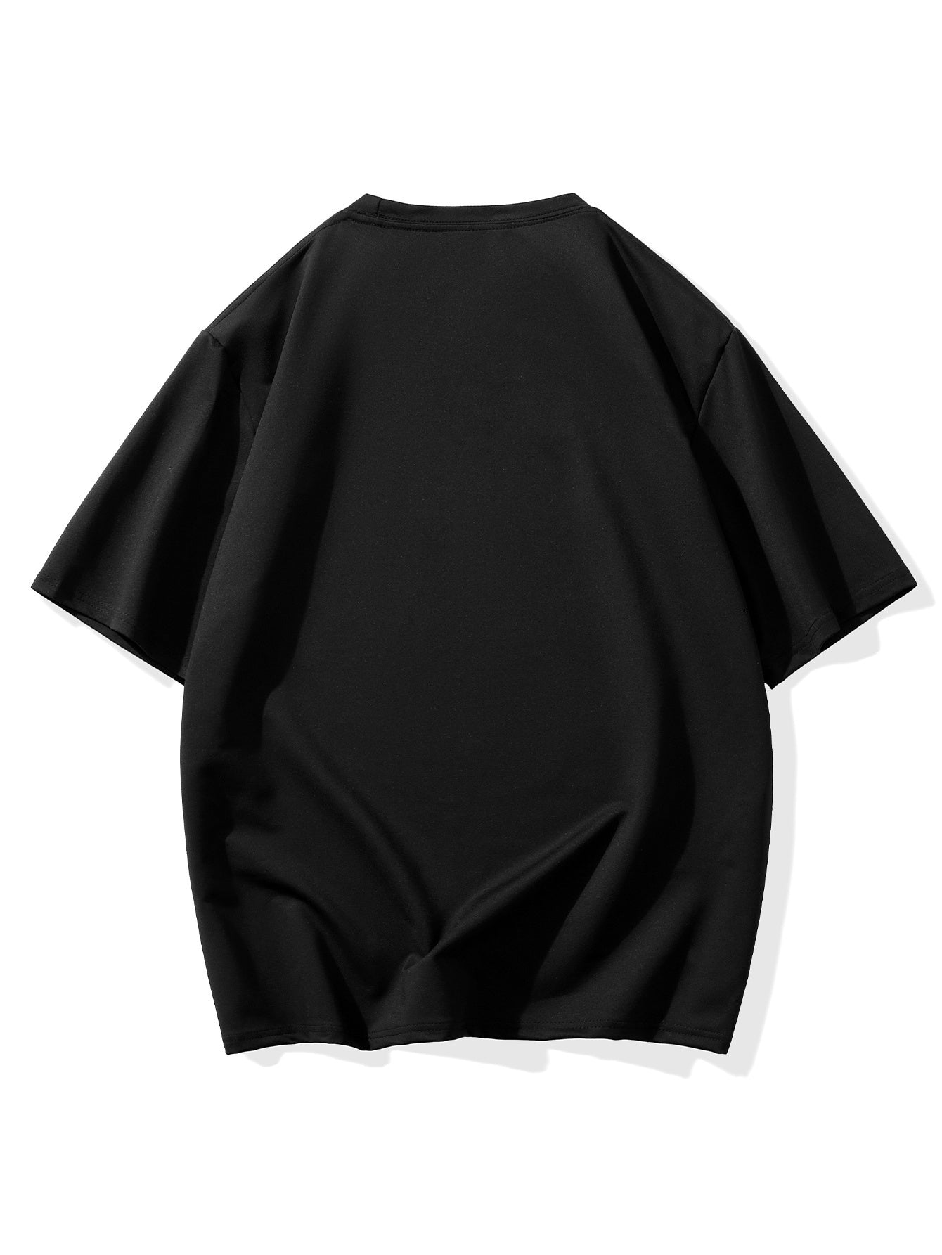 Never Give Up Printed T-Shirt for Men  Summer Casual Short Sleeve Tee Retro Motivational Shirt