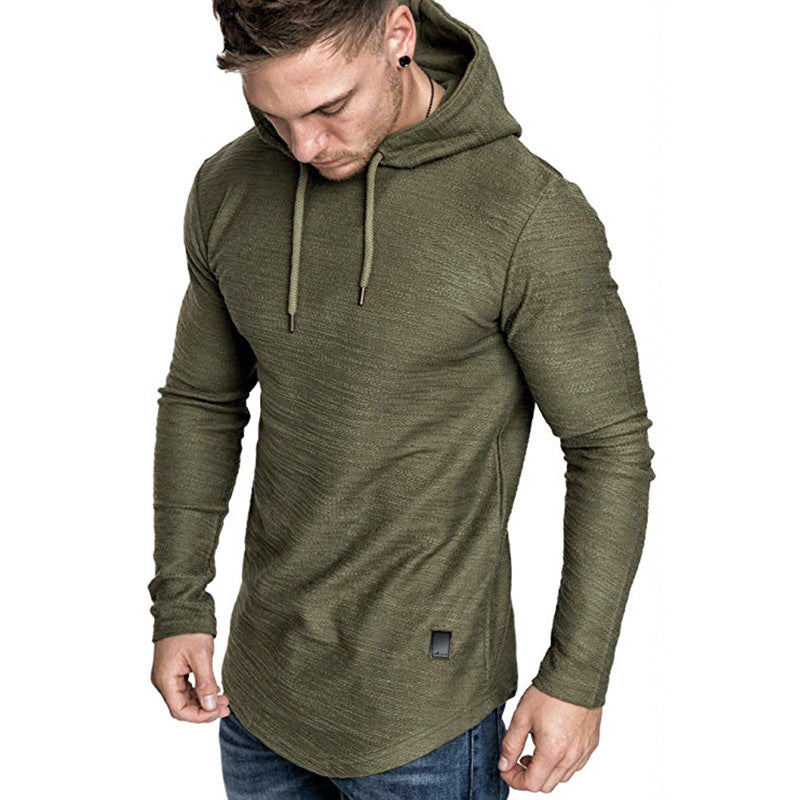 Men’s Slim Fit Hoodie Sweatshirt Casual Long Sleeve Gym Top Cotton Blend Pullover for All Seasons