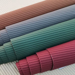 Striped PVC Leather Fabric 1.3mm Upholstery Material for Furniture, Footwear & Bags (137cm Width)