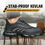 Popcorn Sole Protective Safety Shoes – Anti-Smash, Anti-Puncture Steel Toe Work Footwear for Men