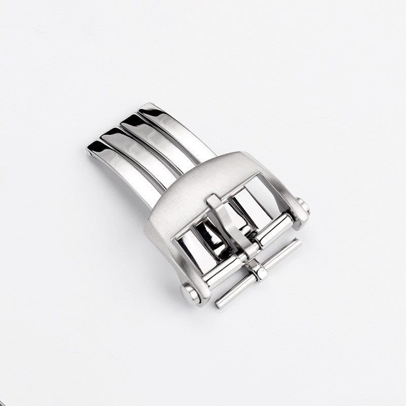 Stainless Steel Folding Watchband Buckle 20mm Watch Strap Clasp Replacement Accessory