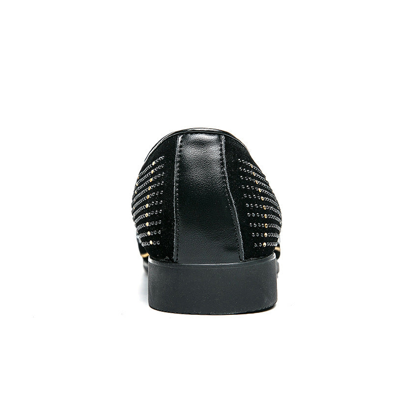 Men’s Casual Business Leather Shoes Classic Round Toe PU Dress Shoes Comfortable Formal Footwear for Office & Daily Wear