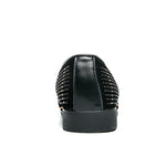 Men’s Casual Business Leather Shoes Classic Round Toe PU Dress Shoes Comfortable Formal Footwear for Office & Daily Wear