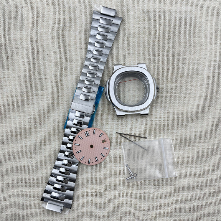 Watch Assembly Accessories Dial Finger Precision Steel NH35 Watch Case Kit with Crown & Pointer